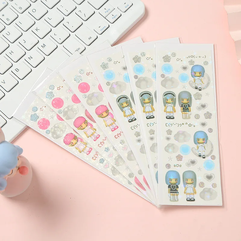 Stickers kids scene goo card sticker handbook cute cartoon stickers
