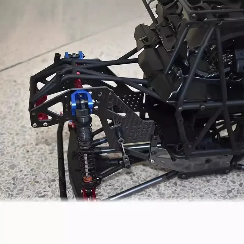 Placa de proteção universal traseira dianteira de fibra de carbono para losi lmt 4wd eixo sólido monster truck 1/8 rc carro atualização peças acessórios