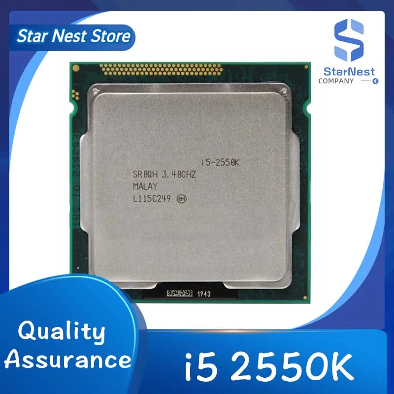 Core i5 2550K 4-Core 3.4GHz LGA 1155 cpu processor