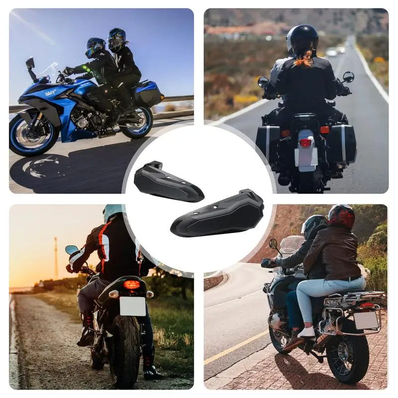 Motorcycle Hand Guards Motorcycle Handguards Protector Hand Shield With LED Lights 2 Pcs Protective Gear Dirt Bike Handguards