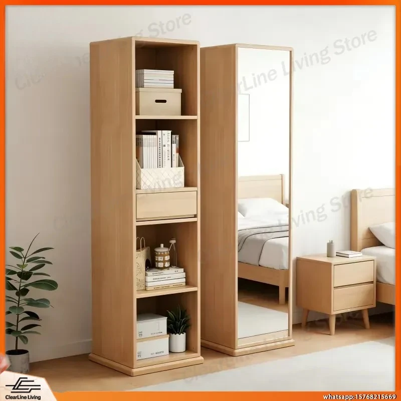 Modern Solid Wood MDF Bookcase for Living Room Space Saving Multi Functional Storage Shelf Customizable Color Size Eco
