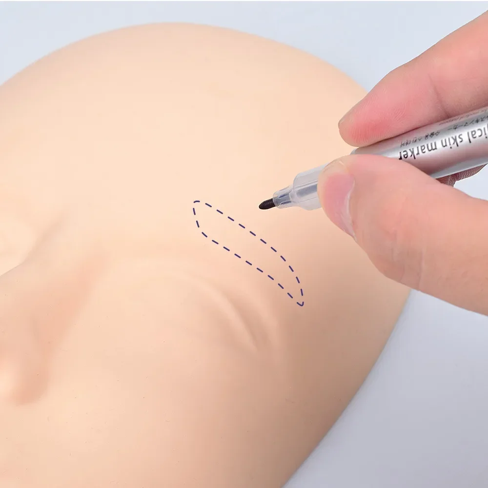 Microblading-Zubehör, Tattoo-Marker, Augenbrauenstift, Permanent Beauty Makeup Messwerkzeug, chirurgischer Augenbrauen-Tattoo-Hautmarker