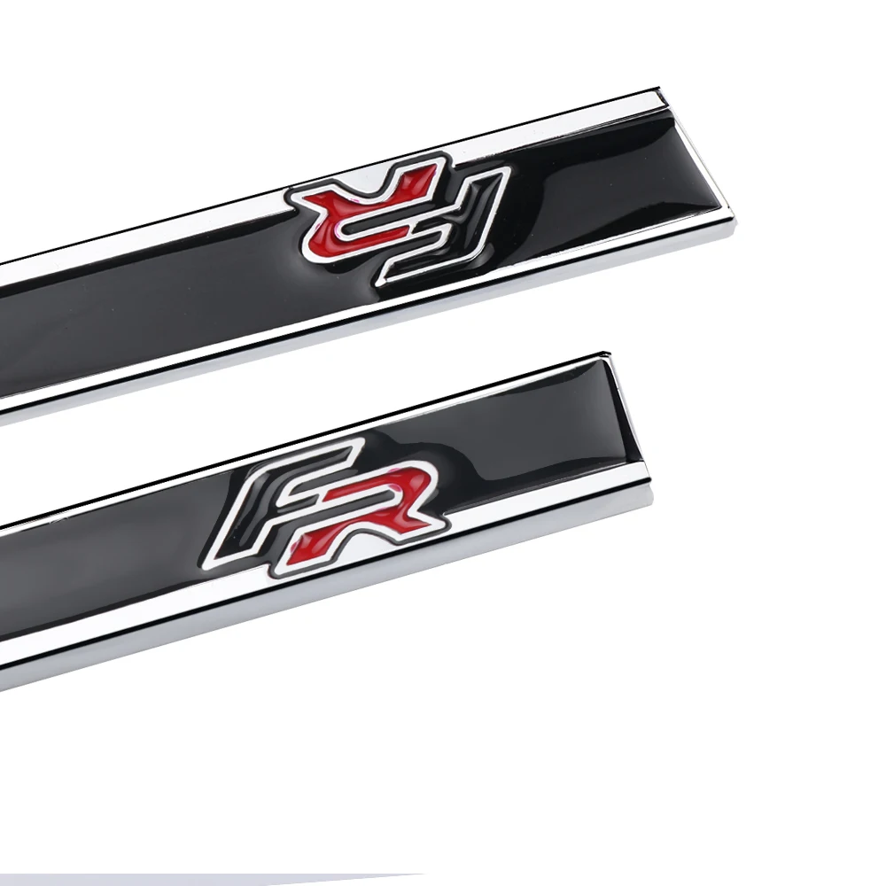 2Pcs FR Car Styling 3D Metal Sticker Fender Side Body Decor Badge Decal For Seat Leon MK3 MK2 Ibiza 6J Ateca Arona Arosa Cordoba