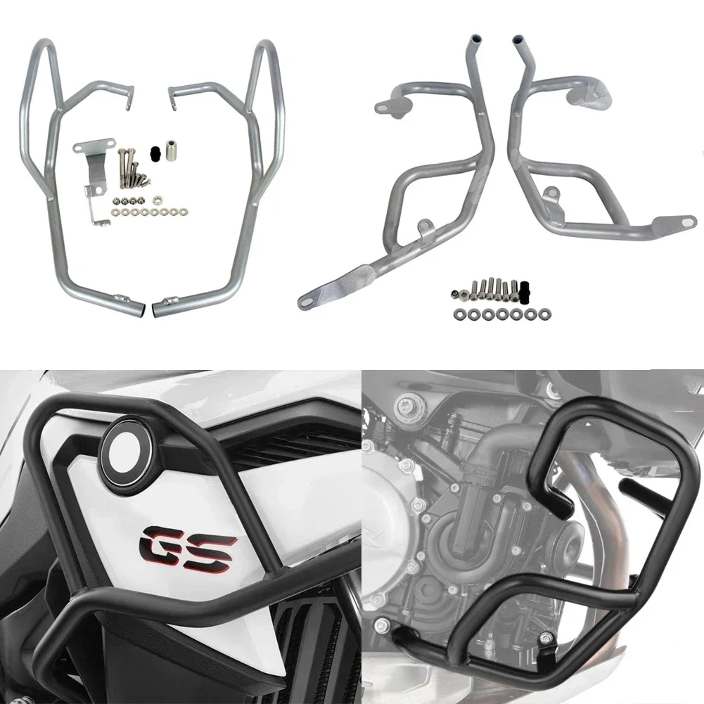 

Upper Lower Engine Crash Bar Protection For BMW F750GS F850GS 2018 2019 2020