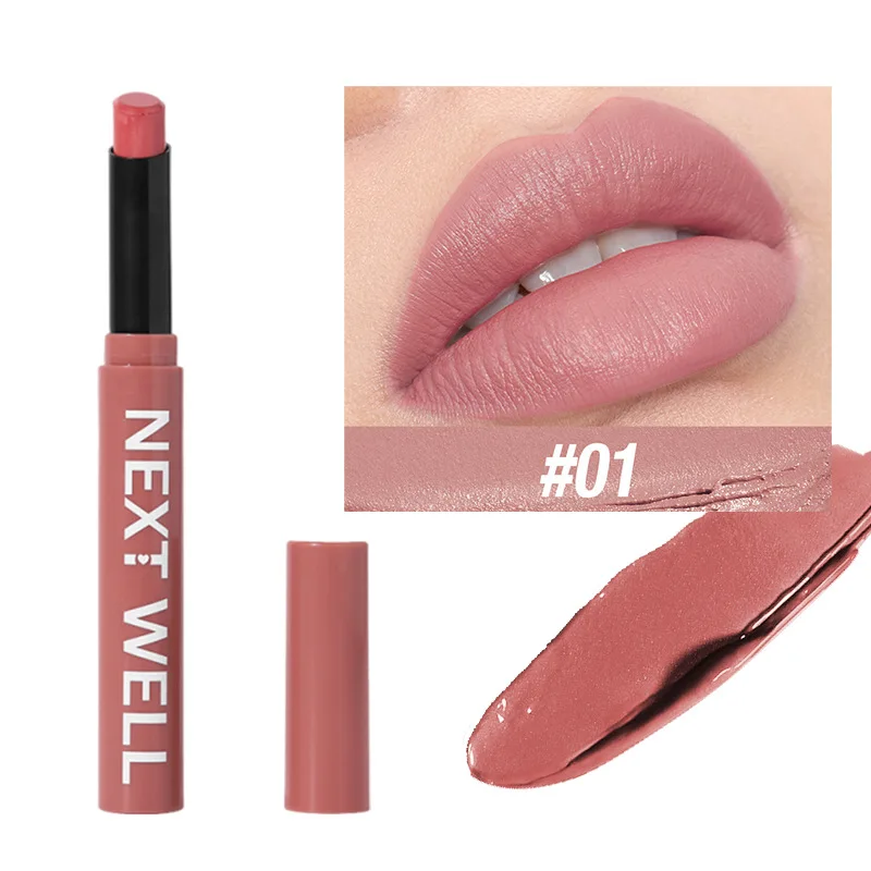 อายไลเนอร์ให้ความชุ่มชื้น 12 สีและปากกาไลเนอร์ริมฝีปากพร้อมปลายเอียง หมุนได้ เคลือบด้าน และปากกาลิปปากกาแสดงสีสดใส