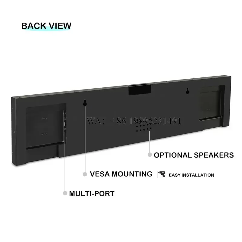 19 23 24 35 36 48 Inch ultra Wide Wall Mount Stretched bar LCD Android Stretched bar LCD Advertising