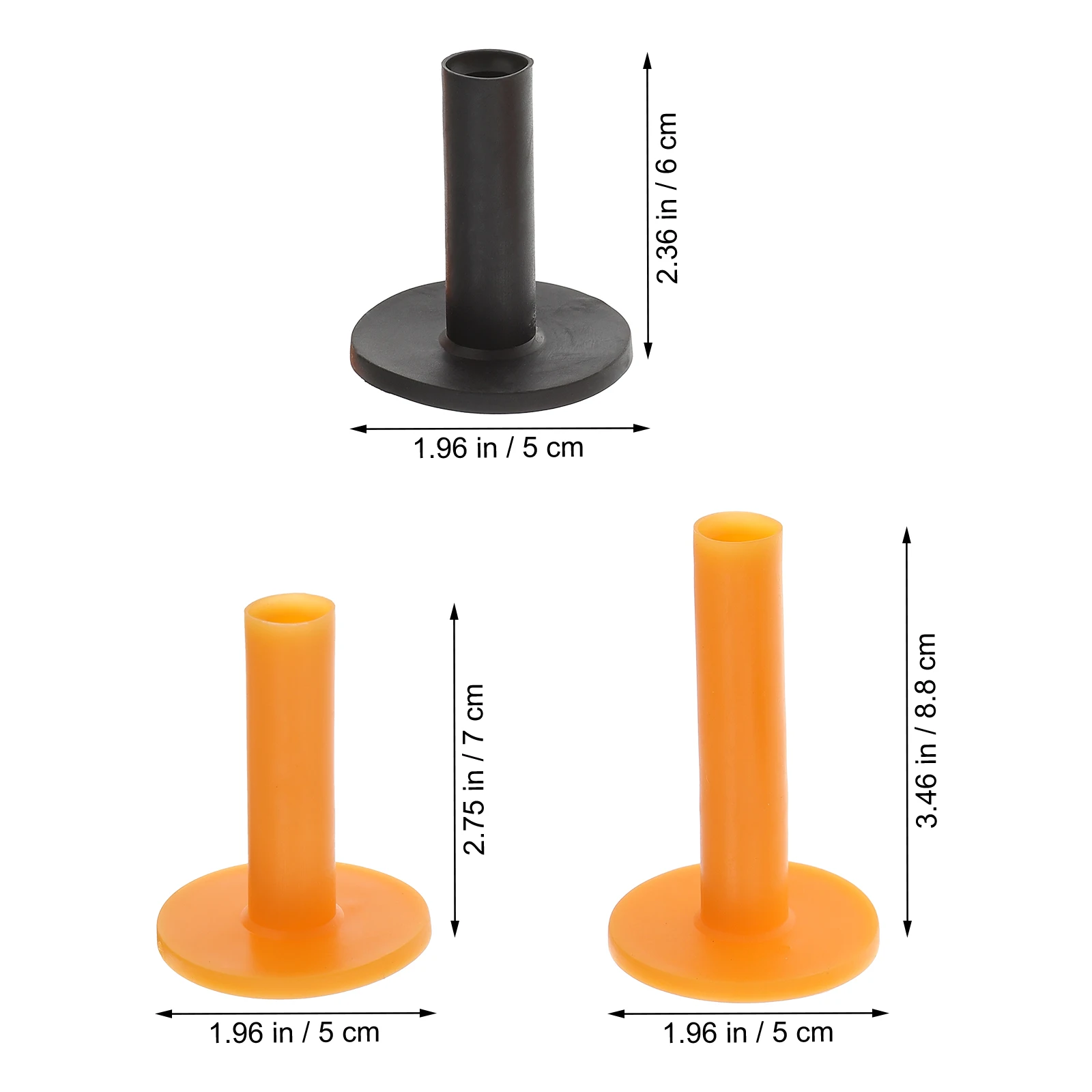 

9Pcs Golfs Tees Rubber Material Sturdy Indoor Practice Mat Training Tees Driving Range Supplies Portable Golf Accessories