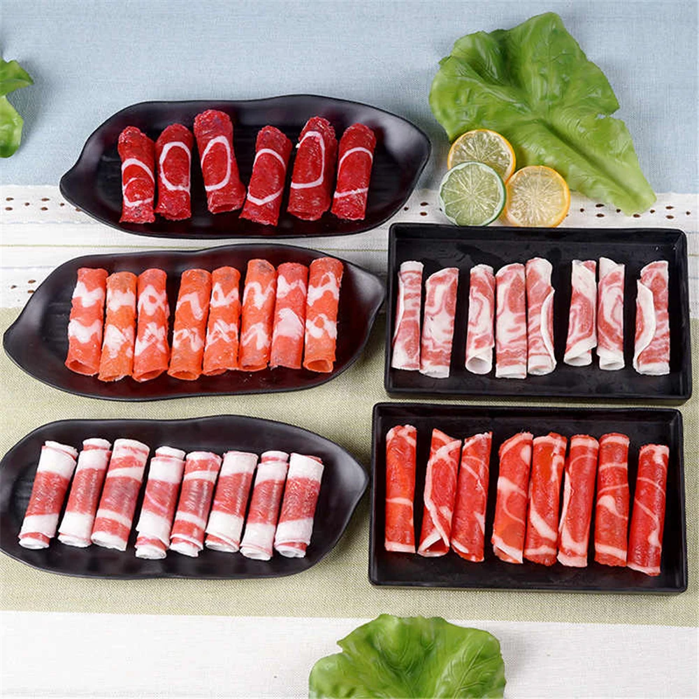 

artificial food Kitchen cabinet dining room hall hotel restaurant decoration fake simulation chicken beef mutton rolls model