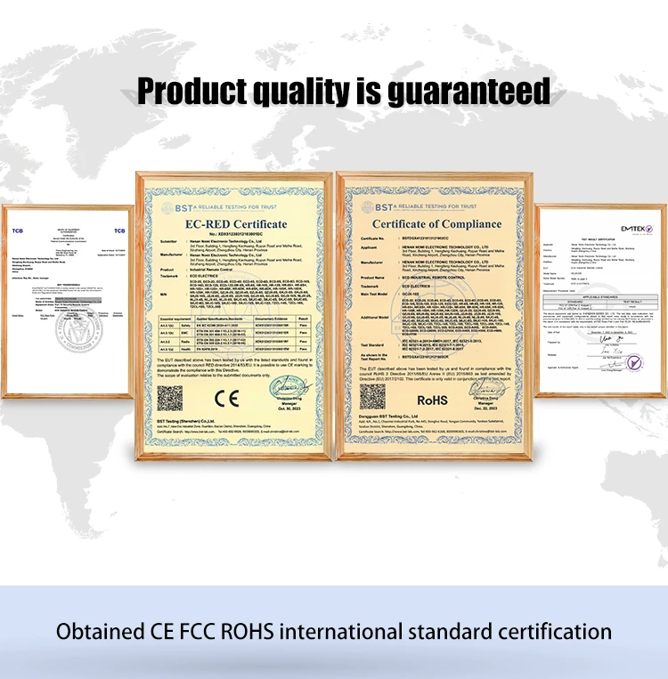 工場出荷時の価格 ECD-Q5000B 産業用ワイヤレスリモコンスマートラジオジョイスティックタワークレーン & トラック DC 12V