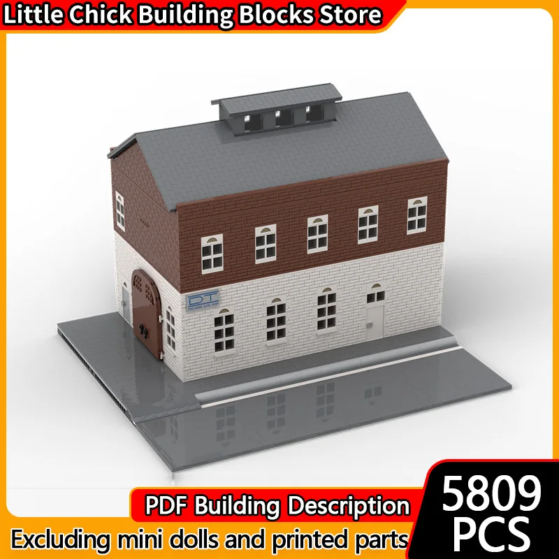 

Popular Movie Model MOC Building Bricks Movie Scene Auto Repair Shop Modular Technology Children Holiday Gifts Assemble Toy Suit