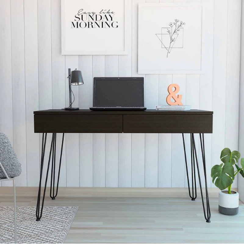 

Writing Computer Desks with Drawers Black Table for Pc Small Business Computer Desks Bedroom Work Corner Desk Furniture for Room