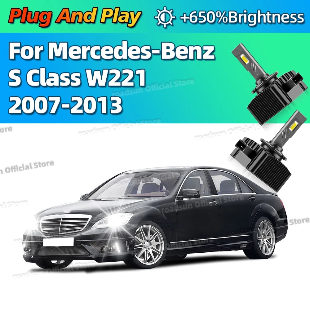 

2 шт. D1S фары светодиодные Canbus лампы автомобильные фары 6000K для Mercedes Benz S Class W221 2007 2008 2009 2010 2011 2012 2013