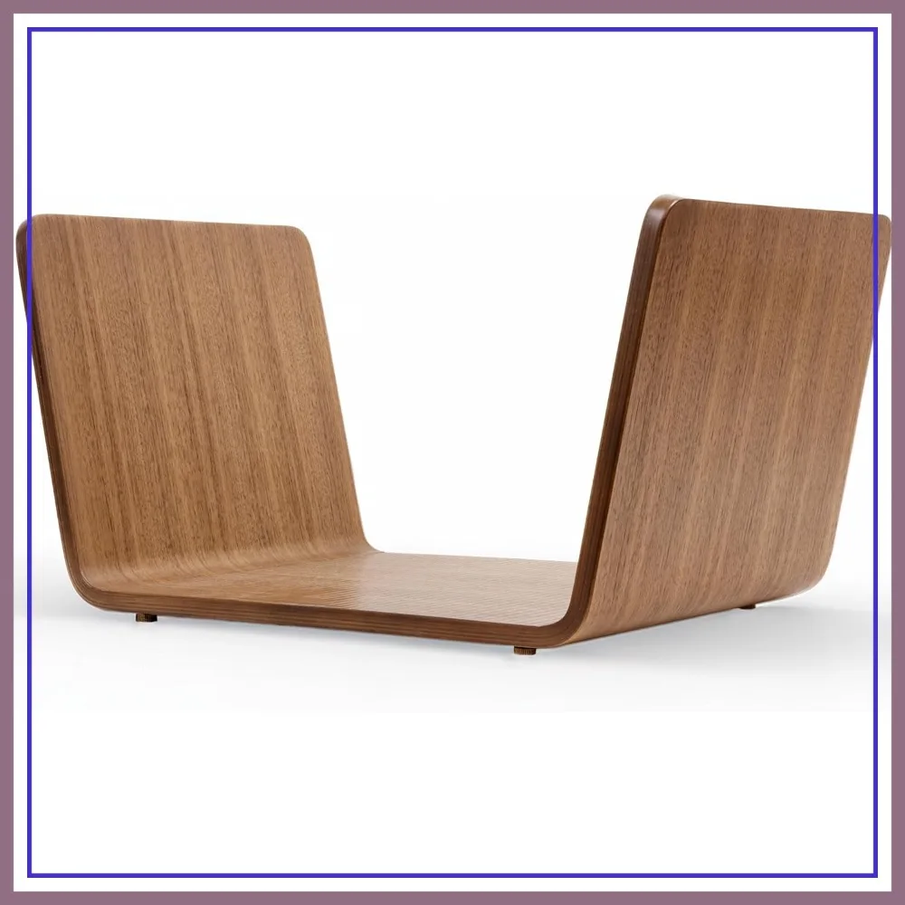 

Wood Vinyl Record Holder, 70-90 Record Capacity Walnut