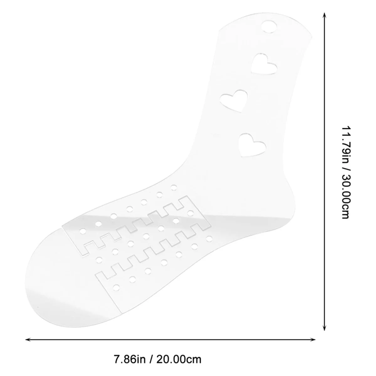 2PCS ถุงเท้า Blockers สําหรับถัก,อะคริลิคถุงเท้าทอถุงเท้าแม่แบบถุงน่องจอแสดงผลแม่พิมพ์