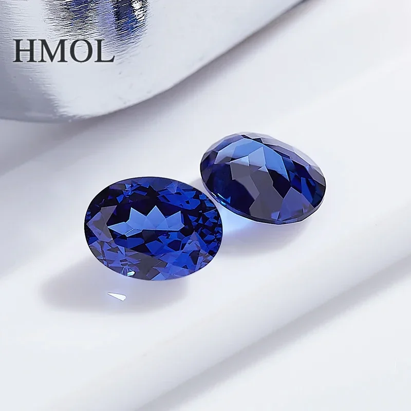 HMOL [Oval Shape Lab Grown Sapphire] Blue Color VVS1 Brilliant Cut【NO】 Kamień szlachetny z certyfikatem AGL do tworzenia biżuterii Loose Stone