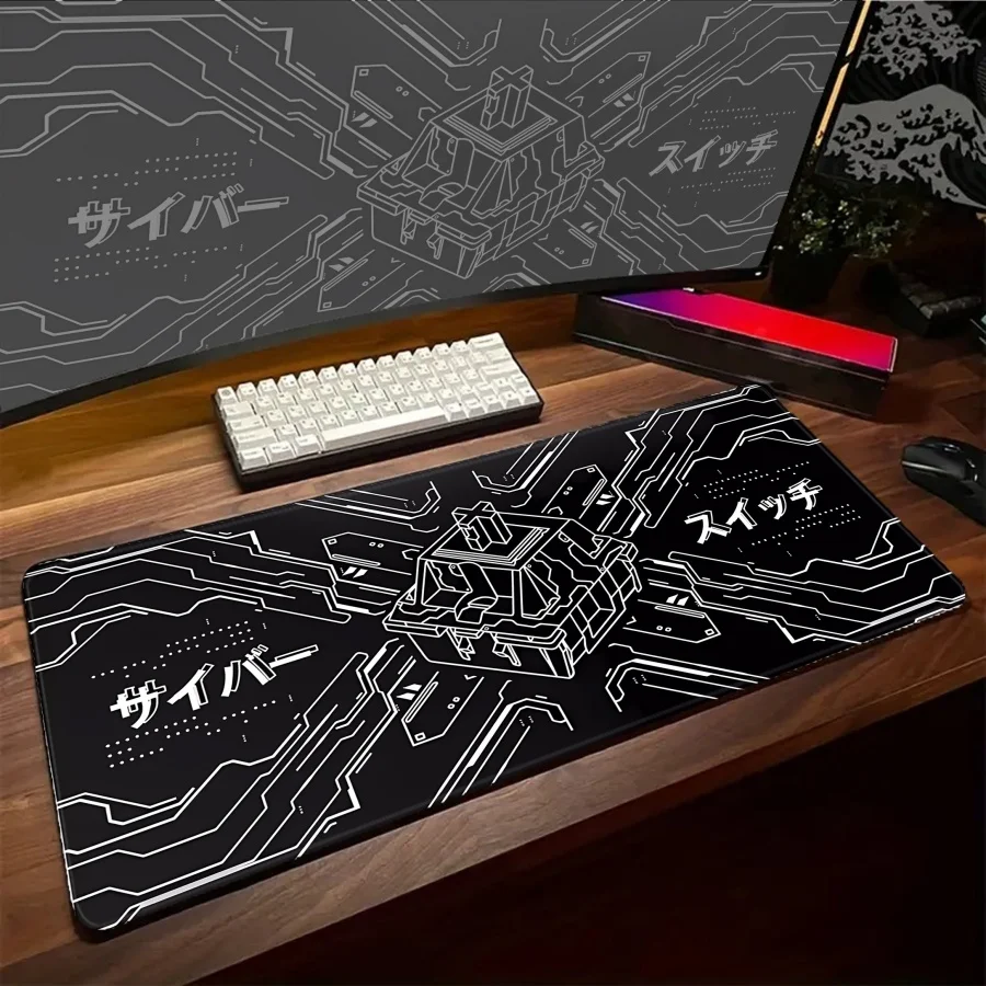 Art Switch Non-slip Mouse Pad Desk accessories Gamer Mousepads Desk Mats XXL Rug Laptop Gaming Desk Mats