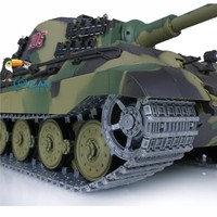 Henglong RC Tank 3888A 2.4G 1/16 7.0 German King Tiger Metal Track Barrel Recoil BB Airsoft Military Toucan Boy Toys TH17524