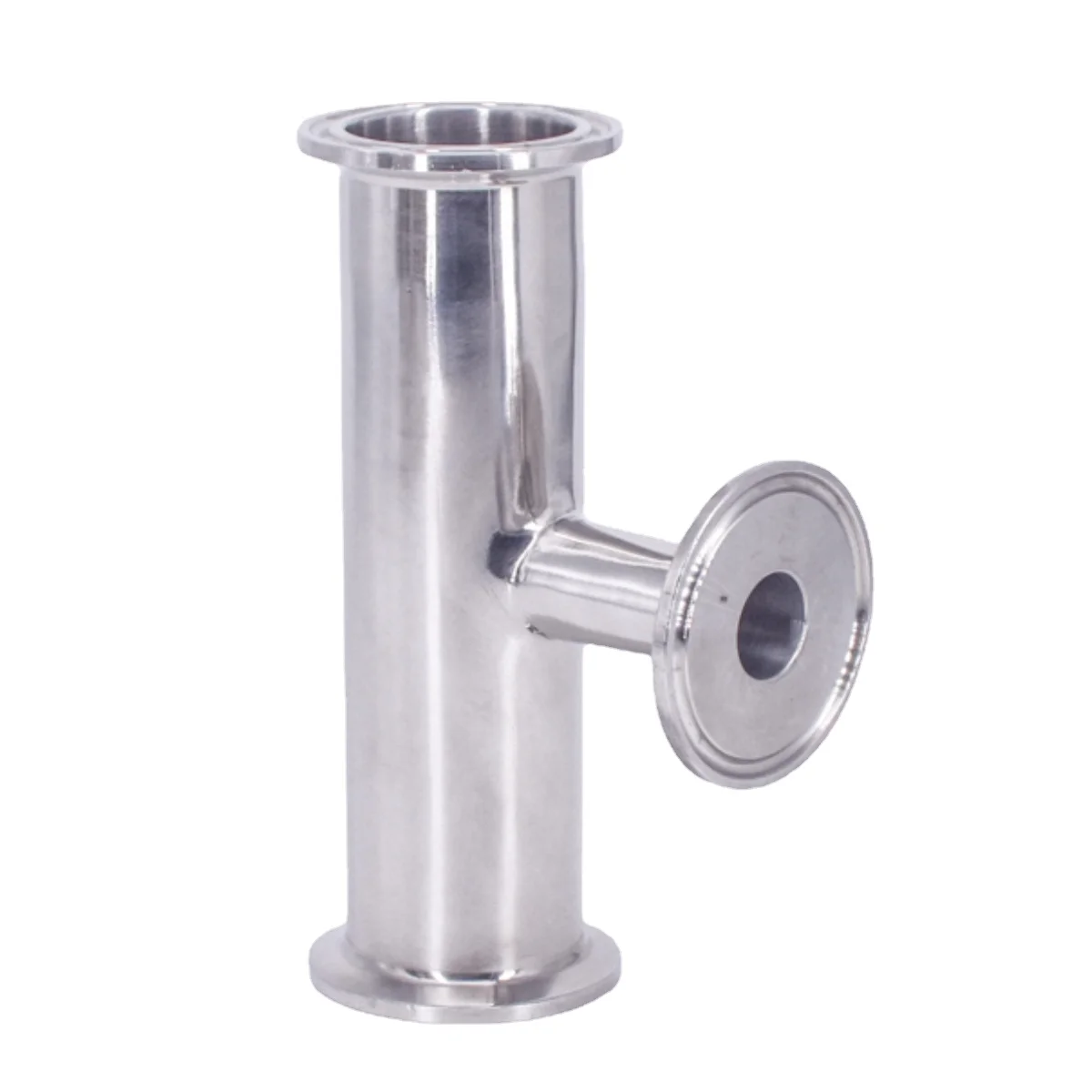 

19-108mm Pipe OD 1.5" 2" 2.5" 3" 3.5" 4" Tri Clamp Reducer Tee 3 Ways Sanitary Pipe Fitting SUS 304 Stainless Steel Homebrew