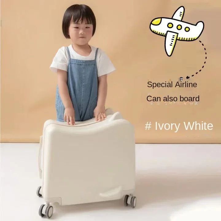 Children's Suitcase Can Be Mounted Suitcase 18-inch Boarding Case Universal Wheel Cartoon Trolley Case 20-inch Password Case