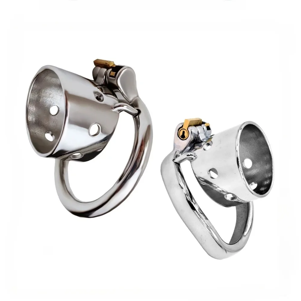 Stainless Steel Open Head Male Chastity Device Metal CB Cage for Men BDSM Chastity Penis Cage Erotic Urethral Lock Adult Sex Toy
