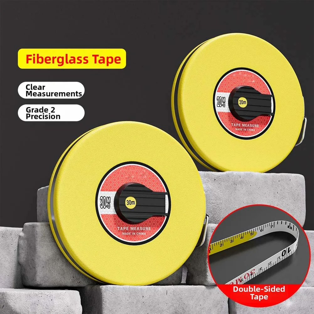 

Рулетка измерительная 1050 метров, стекловолокно, с плавным втягиванием и усиленным корпусом из АБС-пластика для инженерных работ