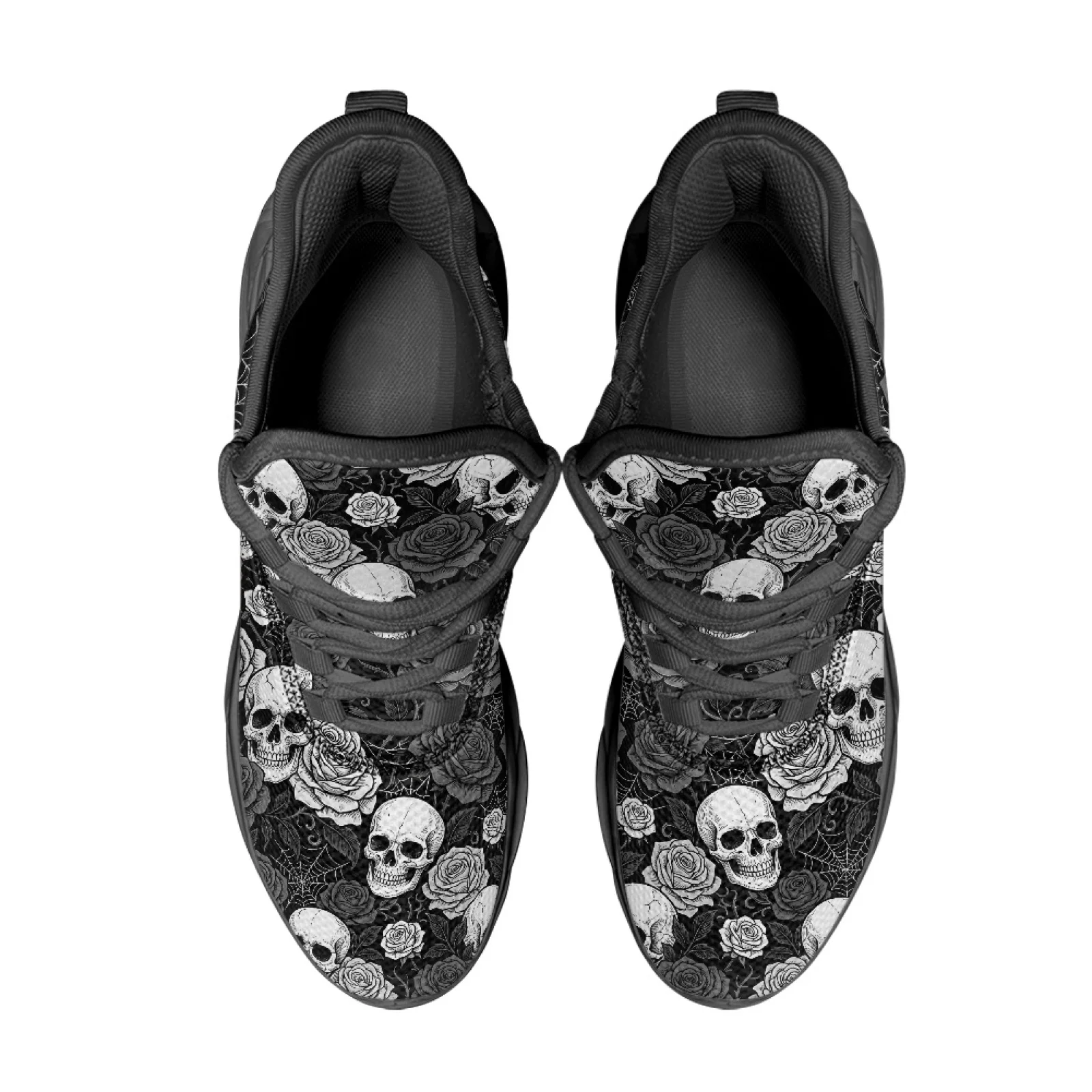 PENSTROLL PENSTROLL Skull Rose Athletic Shoes Mesh & EVA Men's Trail Running Shoes for Walking New Arrival All Season Adults