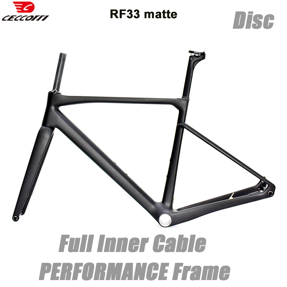 CECCOTTI RF33 Model PERFORMANCE carbon road bike frame T47BB And Full Hidden Cable Bicycle frameset