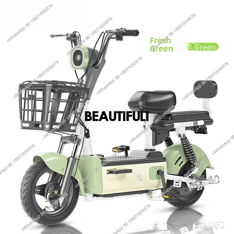 Mountain Snow Bike Lithium Battery Helps Men and Women with Variable Speed Commuting Lightweight Battery Electric Bike