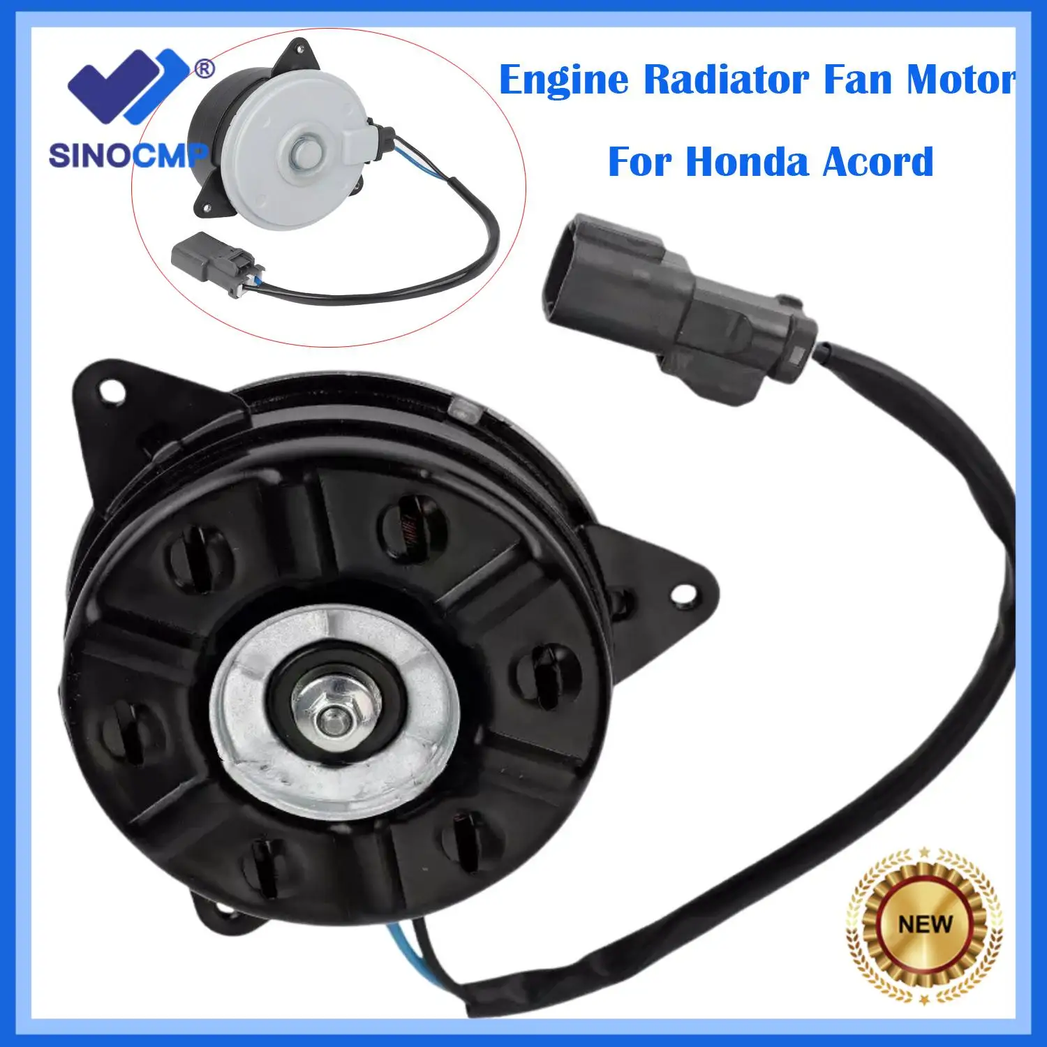 

Новый двигатель вентилятора радиатора двигателя 38616-RAA-A01 38616RAAA01 для Honda Acord 2003-2007 годов, черный, прямая замена автомобильных деталей