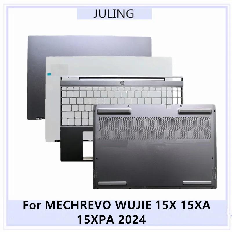 For MECHREVO WUJIE 15X/15XA/15XPA 2024 Laptop LCD Back Cover Top Case/Palmrest with US Keyboard/Bottom Case/Hinge Cover