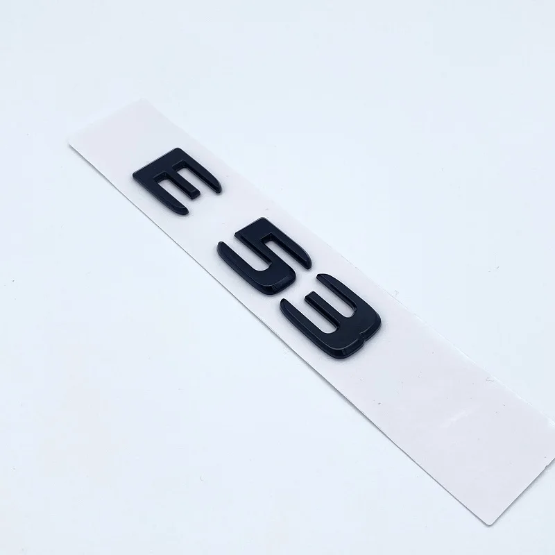 رسائل شعار ل W210 W211 سلسلة E53 BITURBO 4MATIC سيارة الخلفي الجذع التصميم شارة ملصق ABS كروم أسود اكسسوارات