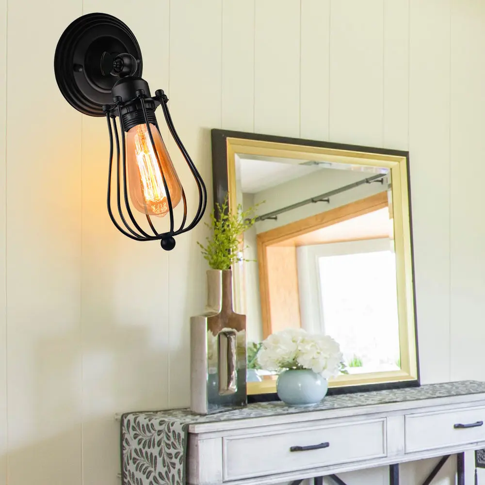 Vintage Industrial Wall Light Shade Modern Lamp Retro Loft Wall Sconce Cafe Bar Indoor Lighting Home Decor lampade da parete image 3