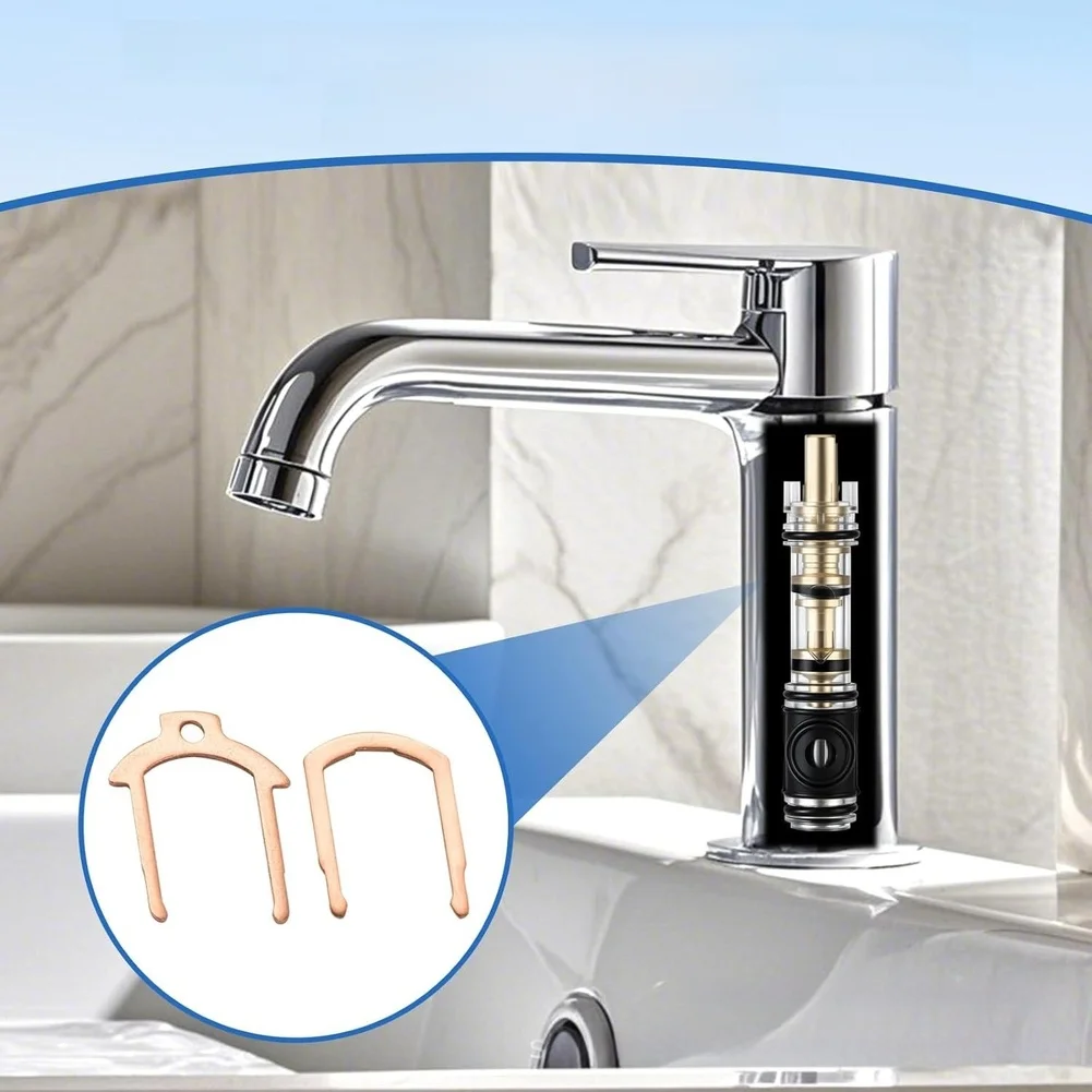 8 Pack 96365 Retainer Clips Compatible with Faucet Models For 1200 and 1225 Single Handle Retainer for Plumbing Repair