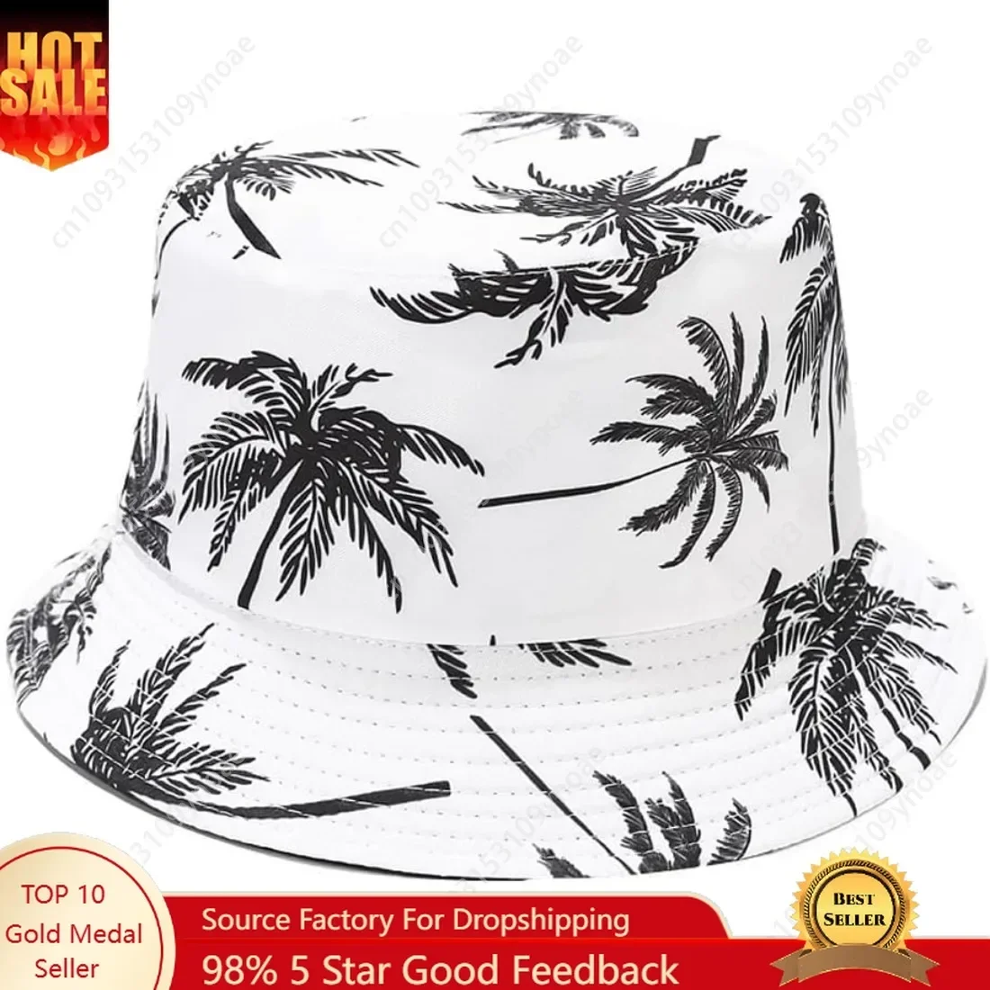

Винтажная панама с принтом кокосовой пальмы для мужчин и женщин, летняя шляпа от солнца, кепка-ведро для активного отдыха, путешествий, походов, пляжа, унисекс, с мультяшным принтом