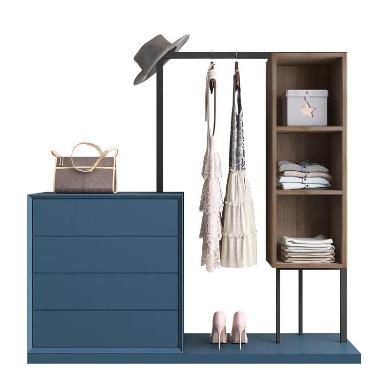 

Italian paint chest minimalist coat rack bedside locker Nordic dresser storage combination bedroom hanger