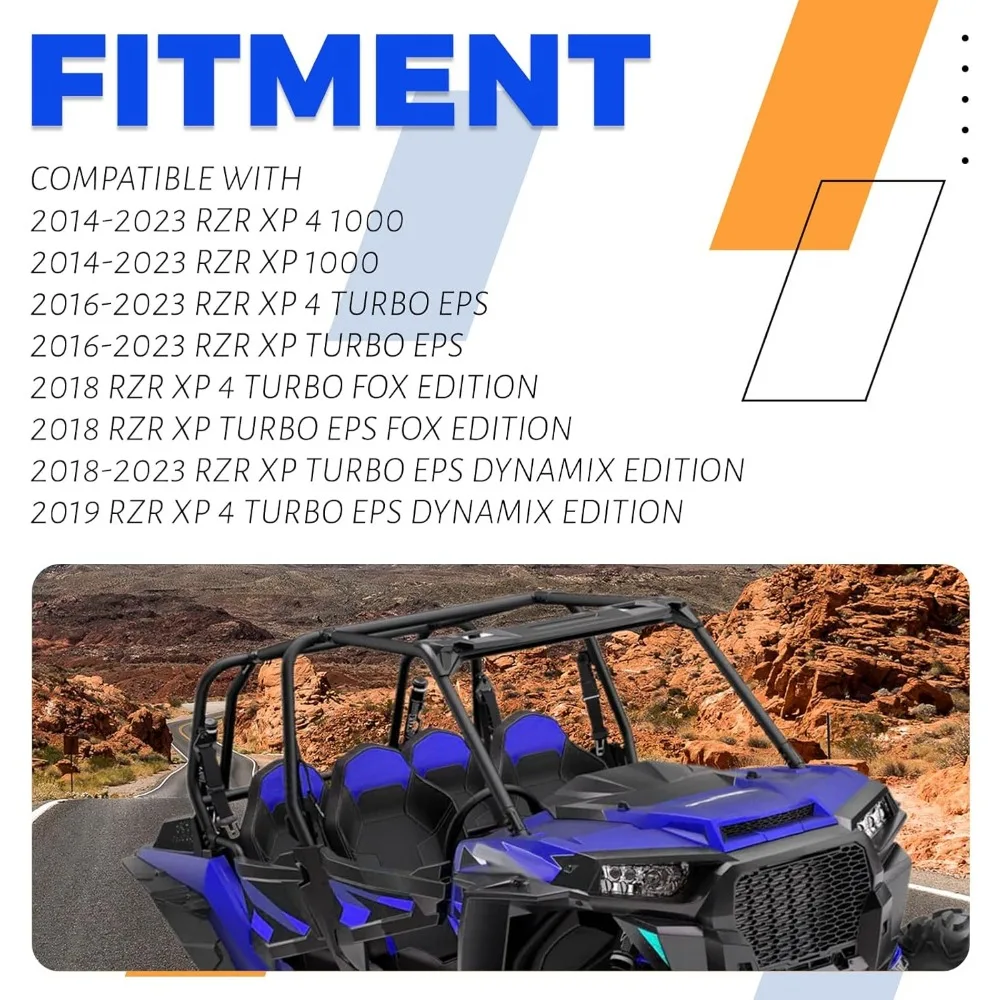 Support de support de pneu de secours robuste pour modèles Polaris RZR, convient aux pneus jusqu'à 30", Installation facile