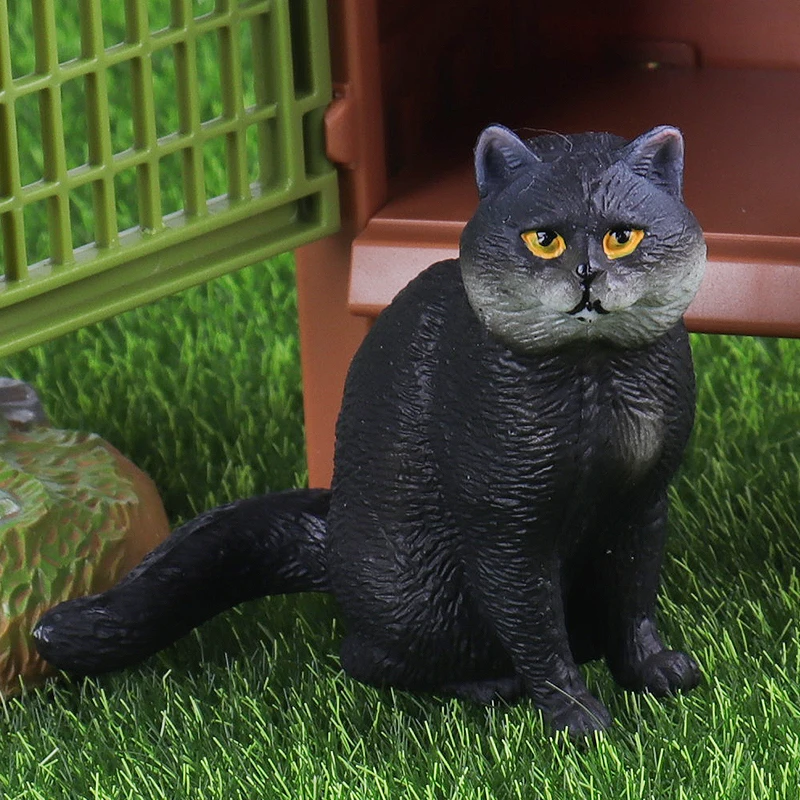 Oenux Siamese Devon Rex Sphynx Perzische Kat Kitty Model Action Figure Beeldje Leuke Woondecoratie Collectie Kinderen Speelgoed Cadeau