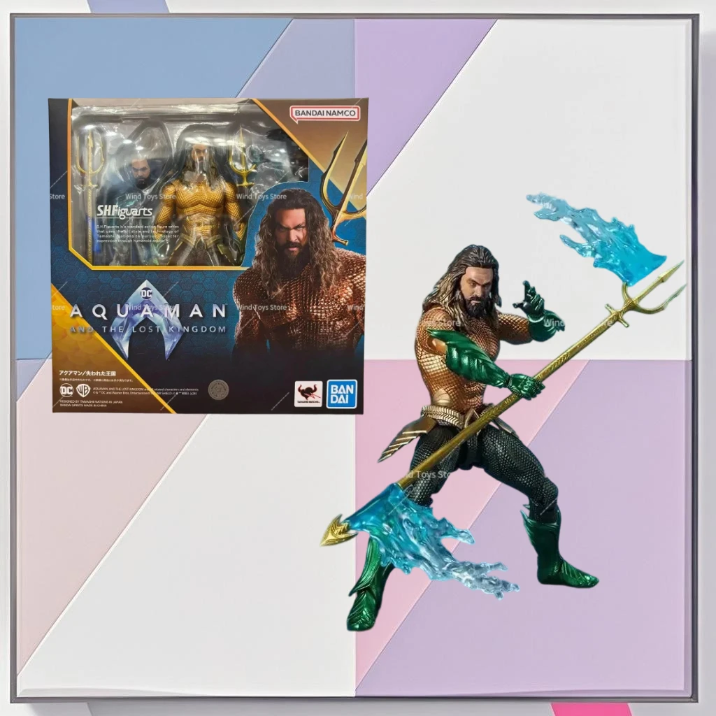 

100% Original Bandai Sh Figuarts Shf Aquaman Action Figures Model Toys Figura and The Lost Kingdom