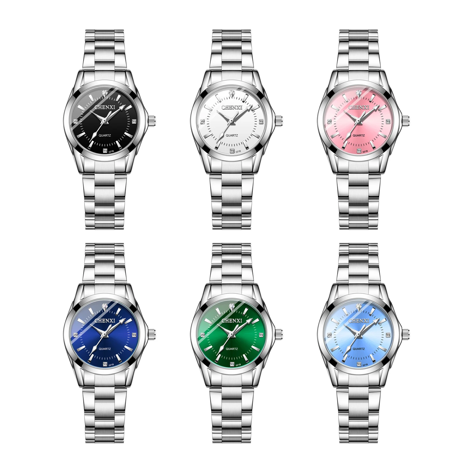 CHENXI Luxury Waterproof Women's Watches Luminous Ladies Watch for Female Quartz Stainless Steel Dress Women Watch