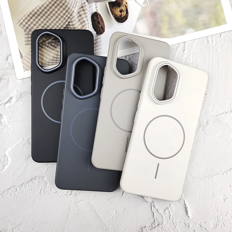 ل Honor 300 200 100 Pro الترا المغناطيسي ماتي المضادة للبصمة الصلب PC للصدمات حماية الغطاء الخلفي قذيفة