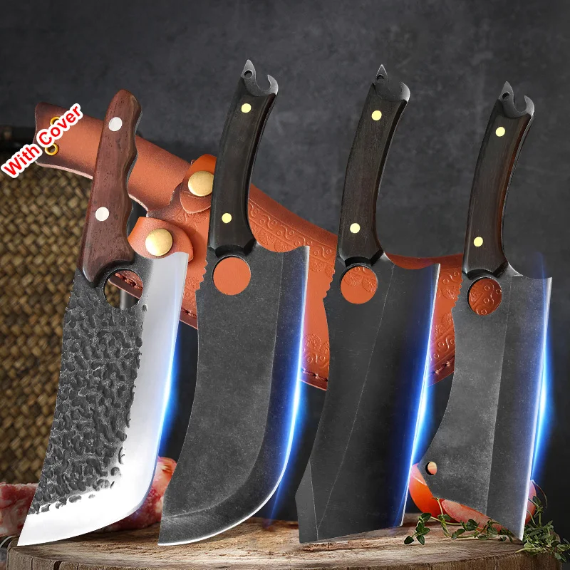 

Handmade Forged Kitchen Knife Meat Cutting Knives Boning Knife Multifunctional Kitchen Knives Forge Knives Slicing Knife