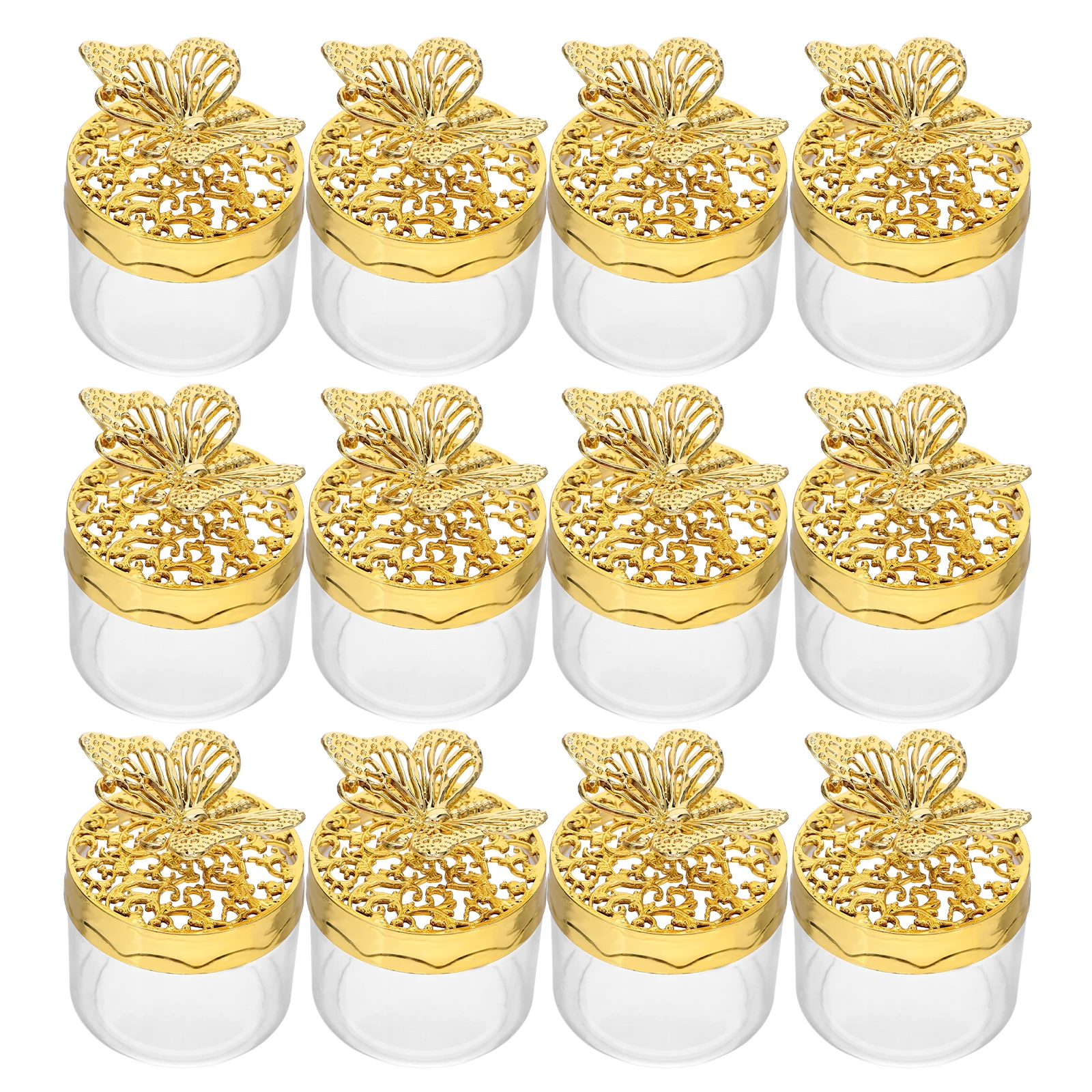 

12 Pcs European Wedding Candy Box Treat Boxes Organizer Pastry Container for Dessert Holder Style Party Favor Chocolate