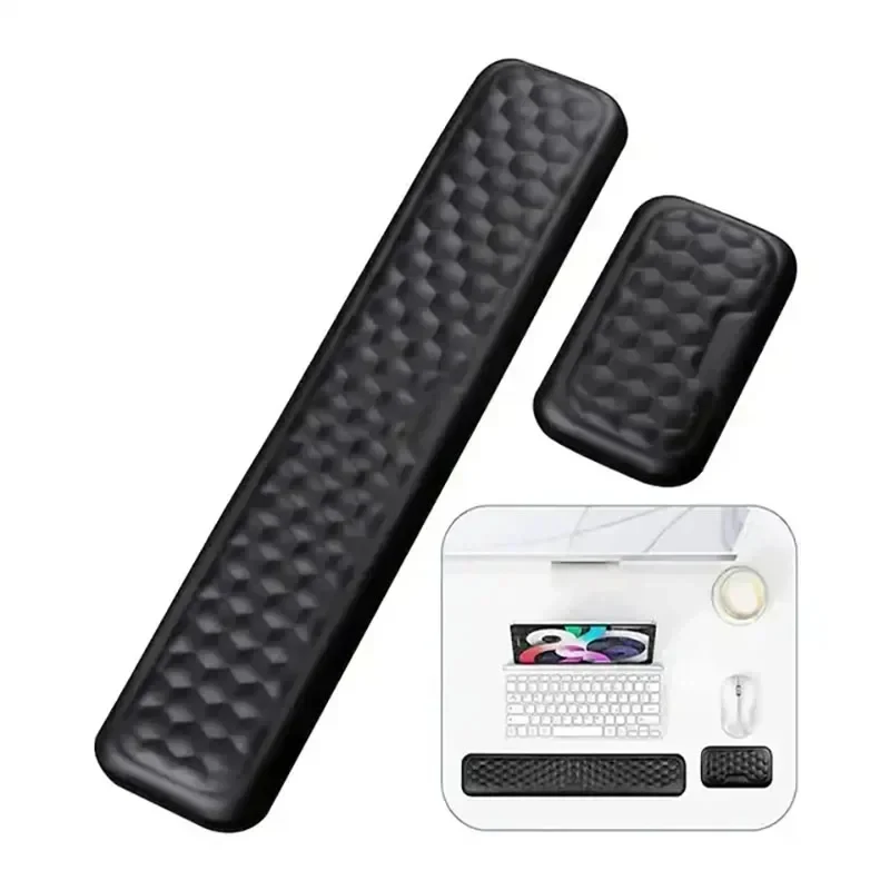 Tastatur- und Maus-Handgelenkauflage, ergonomisches Heimbüro, Tippen, schützen, Entspannung des Handgelenks, Memory-Schaum-Mauspad, Computer-Notebook-Mauspad
