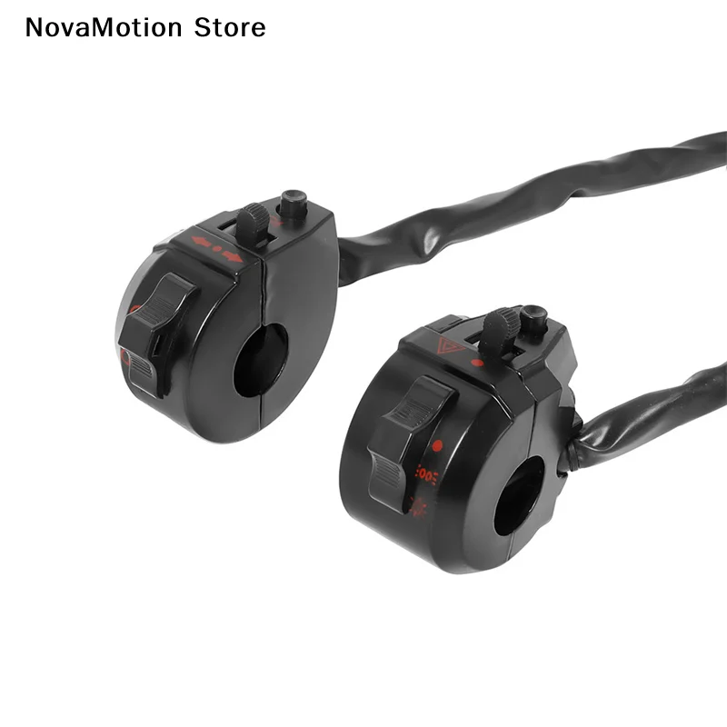 Motorcycle Dual Sport ATV Handlebar Left Side Control Switch High/Low Beam Light Turn Signal Horn Switches For XL XR Motorbike