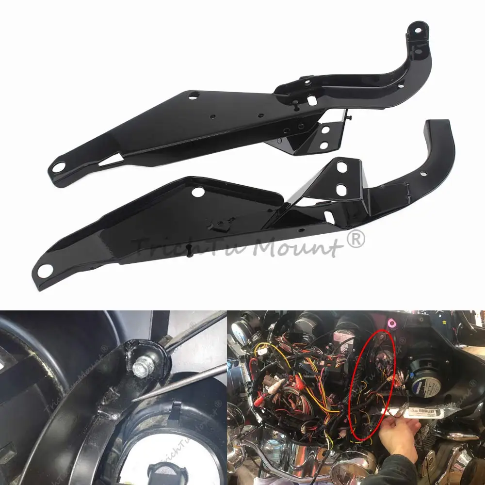 

Batwing Inner Fairing Support Speaker Bracket Holder Motorcycle For Harley Electra/Street Glide FLHX/I FLHT/I Accessories 96+