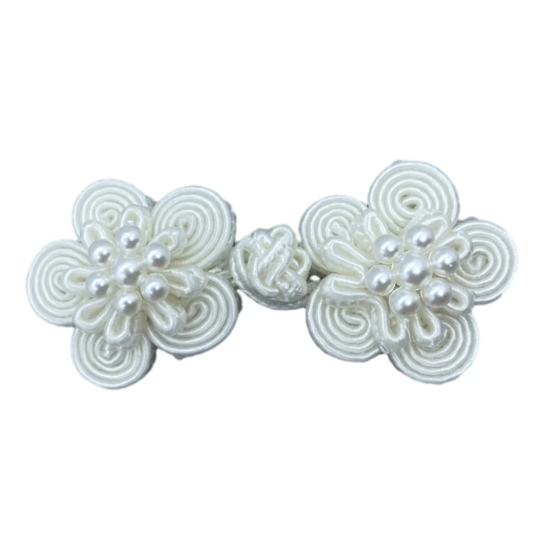 Y166 Chinese Knots Flower Buttons Sewing on Buttons Fasteners for Traditional Cheongsam Scarf Cardigan Sweater Costumes