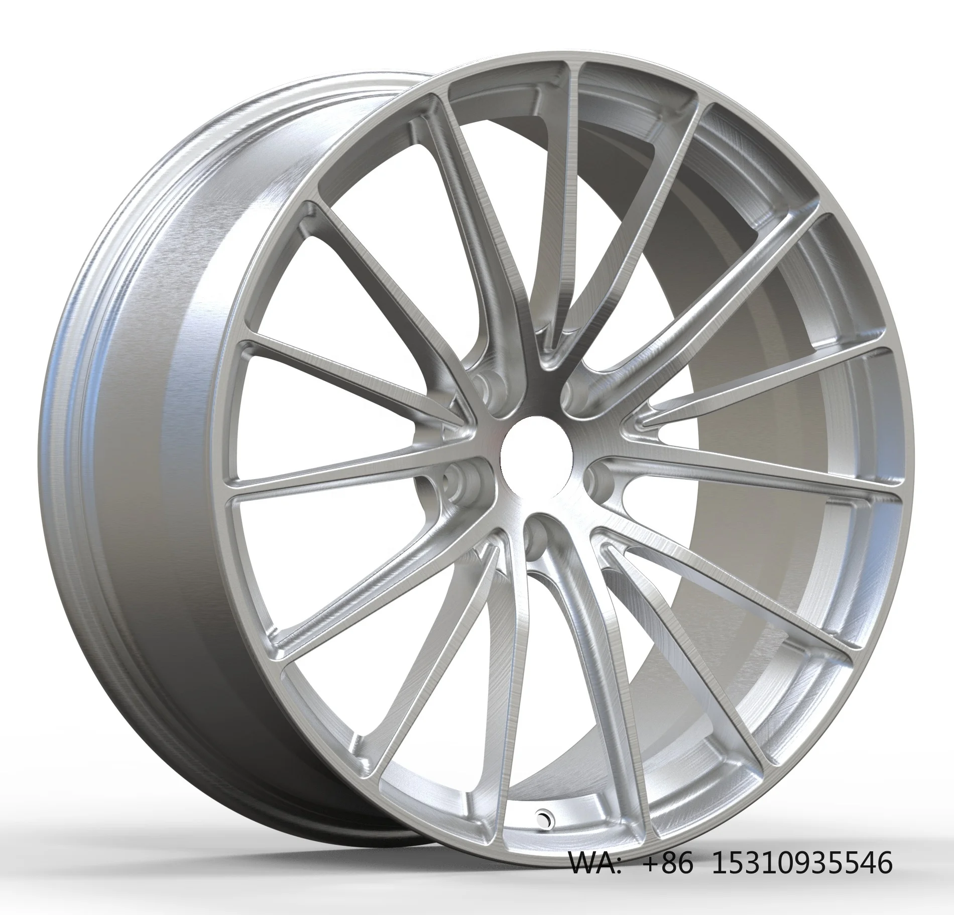 18-24 Inch 6061-F Brushed Deep Concave Monoblock Custom Forged Alloy Sport Wheels 100mm PCD Lifetime Warranty