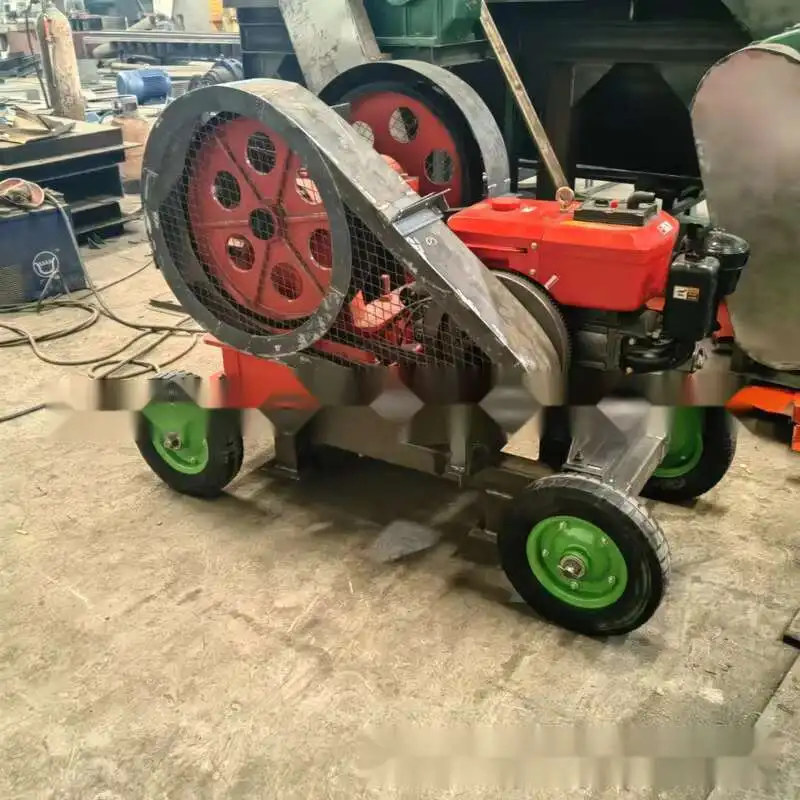 Mobile Construction Waste Stone Crushing Equipment, Fine Concrete Crusher, Jaw Type