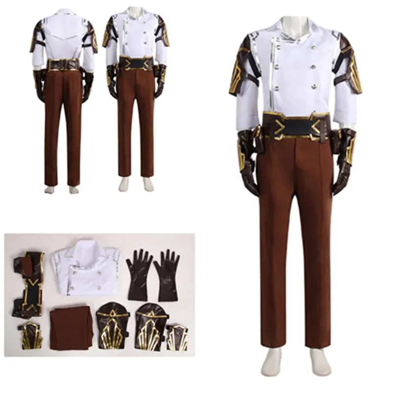 FC6Game Disguise LOL Jayce Cosplay Costume Defender of Tomorrow Adult Men Uniform Shirt Pants Outfits Halloween Carnival Pa@FC8！
