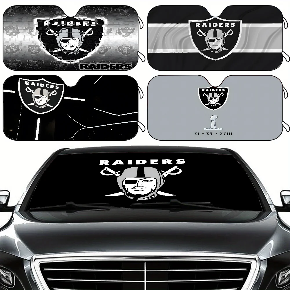 Las Vegas Raiders Parasol de coche Ventana de coche Cubierta de parabrisas Parasol Visera de sol automática